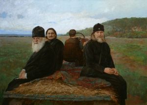 Пермский обоз. Митрополит Марк со священнослужителями