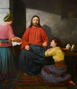 Христос в доме Марфы и Марии.