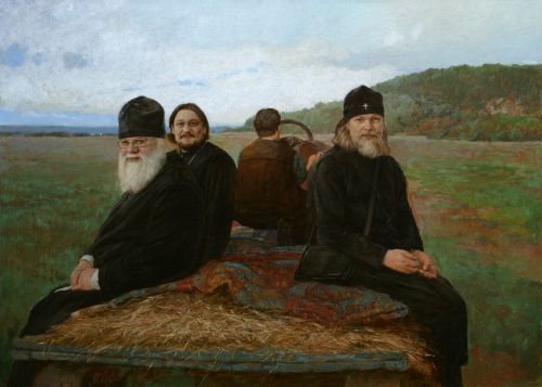 Пермский обоз. Митрополит Марк со священнослужителями