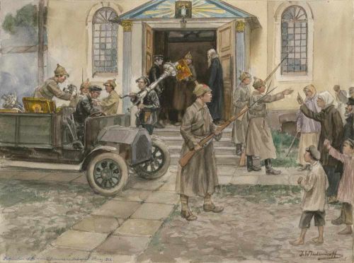 Изъятие церковных ценностей. 1922.
