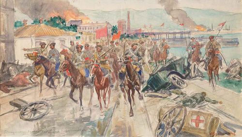 Вступление Красной армии в Новороссийск. 1920-е г.
